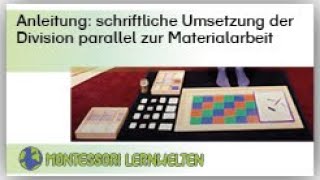 Anleitung zur schriftlichen Umsetzung Division mit großem Multiplikationsbrett [upl. by Eetsim558]