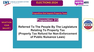 2024 Whats on Your ballot Proposition 312 [upl. by Aicemak498]