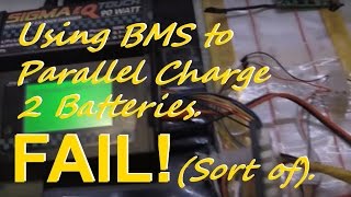 Using Electric Skateboard BMS to Parallel Charge Batteries FAIL [upl. by Januisz832]