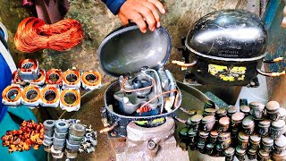 Fridge Compressor  Compressor Recycle Process  How To Repair Fridge Compressor [upl. by Ashien878]