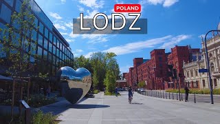 Poland 🇵🇱 Lodz Sunset Walk An Summer August Walking Tour 2022 [upl. by Nnadroj]