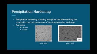 Age Hardening of Aluminum Alloys  MEMT 201001 [upl. by Sairtemed179]