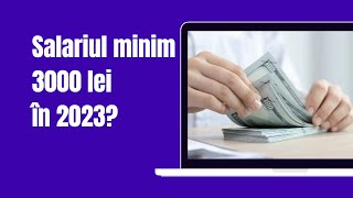 Salar minim 3000 lei în 2023 [upl. by Heinrik808]