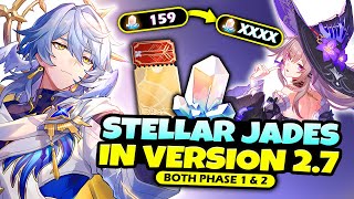 NEW UPDATE STELLAR JADES CALCULATION FOR VERSION 27  Sunday Aglaea Herta  Honkai Star Rail [upl. by Laws850]