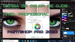 colorear ojos paintshop pro 2023 nivel profesional [upl. by Ia]