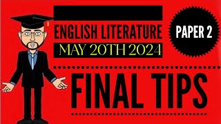 Final Tips for AQA English Literature Paper 2 [upl. by Jennine]