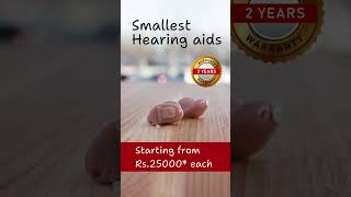 Smallest Hearing aids starting at Rs25000 … chennai hearingaids digitalhearingaid [upl. by Geithner]