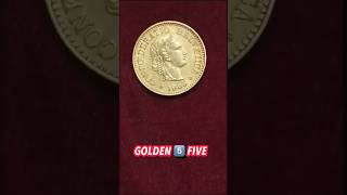 39 Yrs Old Antique Golden Beautiful Rare 5 Franc Swiss Coin Of 1985 Coin Currency Vintage Trend [upl. by Mhoj]