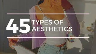 45 TYPES OF AESTHETICS  Find your Aesthetic Guide [upl. by Stokes756]