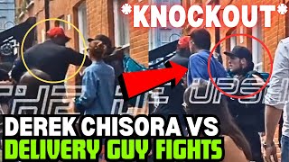 Derek Chisora Vs A Delivery Guy Full Fight KNOCKOUT [upl. by Emilio]