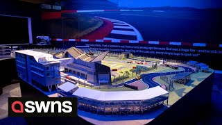 Model makers recreate iconic British Grand Prix Silverstone circuit  out of SCALEXTRIC  SWNS [upl. by Mikaela42]