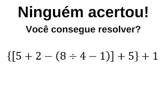 MATEMÁTICA BÁSICA  QUAL O VALOR DA EXPRESSÃO [upl. by Eilrac]