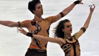 Les premiers pas de Gabriella Papadakis et Guillaume Cizeron [upl. by Aiuqet611]