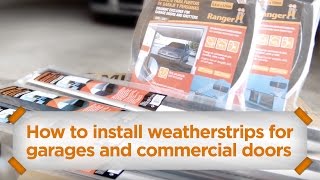 How to install weatherstrips for garages and commercial doors  MIARCO [upl. by Shanahan]