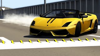 SPIKE STRIPS HIGH SPEED CRASHES 10  BeamNG Drive [upl. by Cid113]