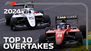 Top 10 Overtakes Of The 2024 F3 Season [upl. by Godfrey]