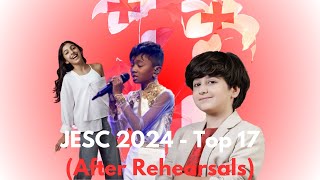 Junior Eurovision 2024  Top 17 AFTER REHEARSALS [upl. by Ytok741]