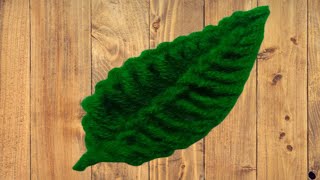 Easy crochet leafCrochrt leaf tutorialSoniyas Handicraft Work [upl. by Aniled]