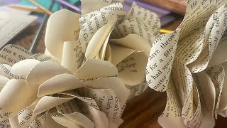 DIY book flowers [upl. by Aisenet]