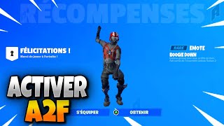 Comment Activer la A2F sur Fortnite Activer Double Authentification [upl. by Nanyt473]