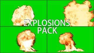 Explosions Mega Pack green screen [upl. by Gilson162]