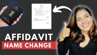 Affidavit for Name Change  Affidavit for Name correction  Affidavit for Newspaper Ad  Ritu Pandit [upl. by Bertha]