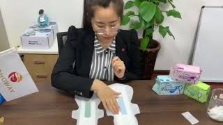 Fohoway Sanitary Napkin Demo Part 2 In English [upl. by Skcirdnek]