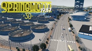 Cities Skylines Springwood Water Treatment Facility  EP30 [upl. by Alla]