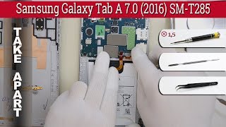 How to disassemble 📱 Samsung Galaxy Tab A 70 2016 SMT285 Take apart Tutorial [upl. by Kristoforo621]