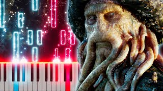 Davy Jones Theme – Hans Zimmer  PIANO SHEET MUSIC  MIDI 🎹 [upl. by Nelrac75]