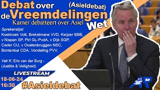 Terugkijken Debat over Wijziging van de Vreemdelingenwet Asieldebat  Tweede Kamer [upl. by Bounds993]