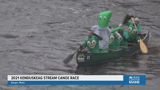 Its Gumby dang it Gumby makes his annual visit to the Kenduskeag Stream Canoe Race [upl. by Albion91]