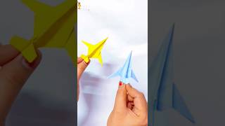 Easy Flying Paper Rocket 🚀 for kids  Origami Creative Craft ideas  kids trending shorts [upl. by Lynde739]