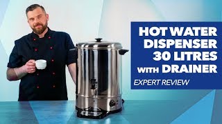 Hot Water Dispenser Royal Catering RCWK 30A  Expert review [upl. by Haiasi]