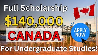 Fully funded scholarships for international students in Canada 2024  Undergraduate Scholarship [upl. by Anazraf56]