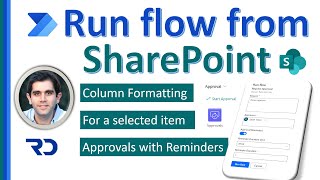 Run Power Automate flow from SharePoint  For a Selected Item trigger [upl. by Barta]