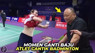 Bikin Salfok Atlet Cantik Badminton yg Doyan Ganti Baju Di Lapangan [upl. by Vins42]