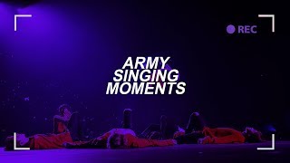 BTS  ARMY singing moments pt 10 [upl. by Haelak930]