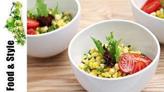 Sweet Corn Salad with Jalapeños amp LimeInfused Oil [upl. by Aicatsana]