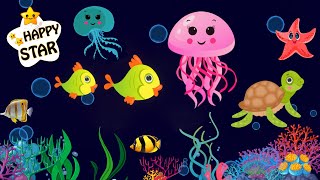 Under the sea Dancing  Ocean Adventure with Colorful Sea Creatures  Happy Star Dancing [upl. by Abdel127]