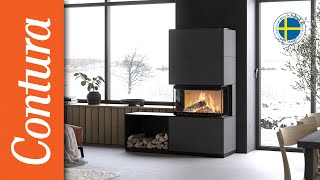 Fireplace Contura i51  Updated design and performance  Contura stoves [upl. by Aihsital]