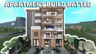 MEGA 500K APARTMENT BUILD BATTLE In BLOXBURG [upl. by Batchelor692]