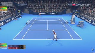 Karen Khachanov VS Yoshihito Nishioka  Tennis Elbow 4  CPU vs CPU  Gameplay [upl. by Olegna]