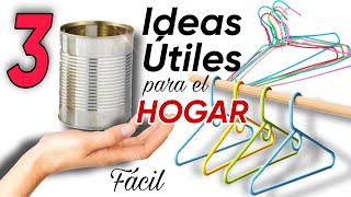 3 Super Ideas Útiles para el Hogar con Material Reciclado Reutiliza Crea y Haz tu vida más fácil [upl. by Lucy]