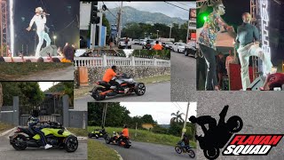 Popcaan Outside Testing the bike🇯🇲🇺🇸flavahsquadbikelifeentertainmentmediayoutubepopcaan ￼ [upl. by Hahnert]