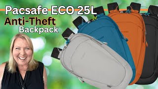 Level Up Your Safety  Pacsafe Eco 25L AntiTheft Backpack [upl. by Almeeta]