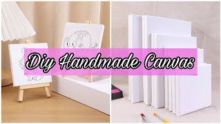 I Made My Own Canvas For Rs10  How to make a canvas  Diy canvas making at home [upl. by Akerdnahs987]