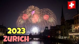 New year’s eve zurich switzerland happy new year 2023 fireworks 🇨🇭 [upl. by Matrona]