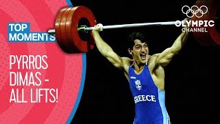 All Pyrros Dimas Olympic Medal Lifts  Top Moments [upl. by Leina]