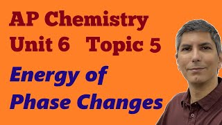 Phase Changes and Energy  AP Chemistry Unit 6 Topic 5 [upl. by Burkhard]